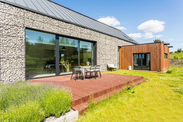 Modern house with stone elevation